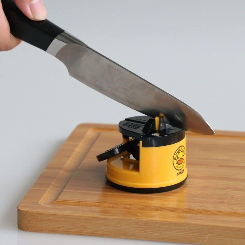 Mini Knife Sharpener with Smart Suction Pad
